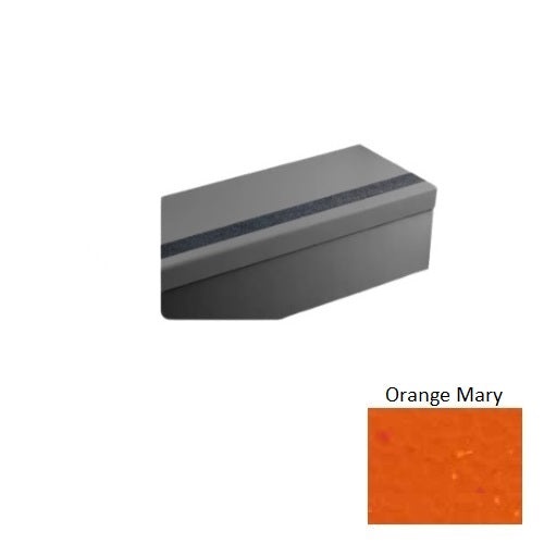 Johnsonite Orange Mary Hammered Extended Depth Rubber Moulding / Trim