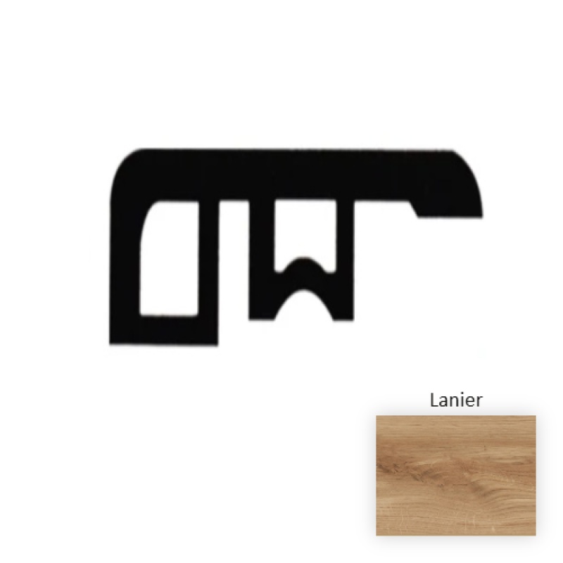 Lakeview Lanier Laminate Wood Moulding / Trim - 94.5" End Cap - Embossed