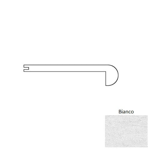 Kalos Stone Bianco Flush Stair Nose Trim