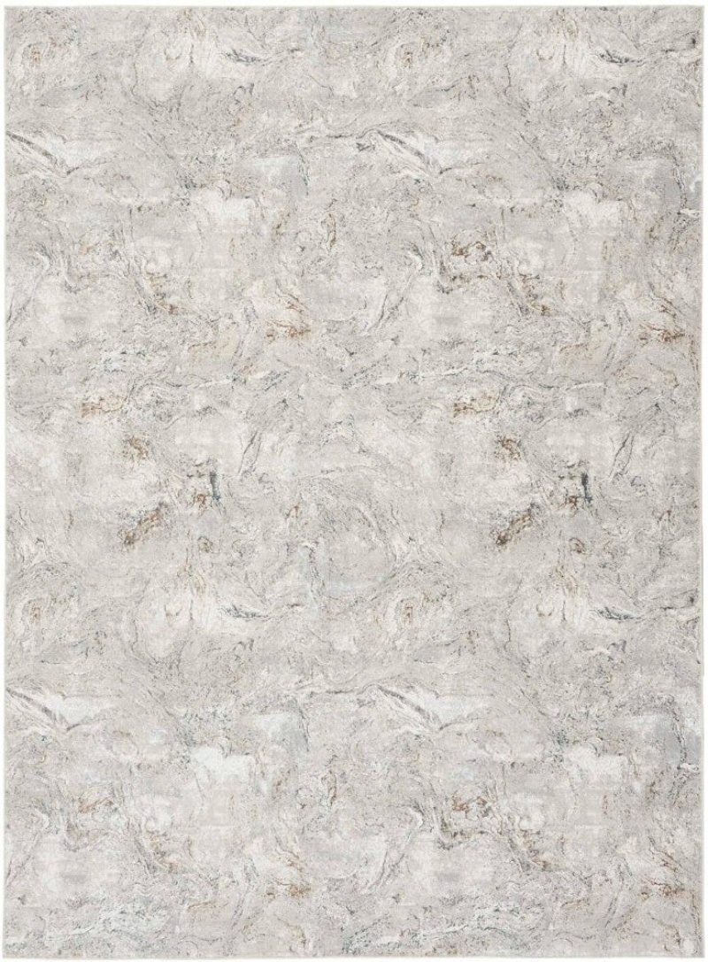 Glitz Grey Multicolor Glz20 Polyester Contemporary Area Rug - 8 Ft X 10 Ft - Grey Multicolor