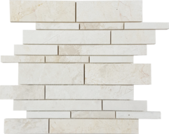 Pietra Antica Antique Stones Pearl Gold Marble Mosaic - Random Linear - Brushed