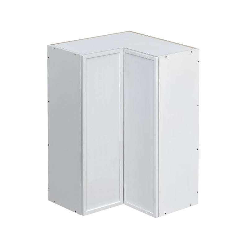 Shady White Slim Shaker Wood Kitchen Diagonal Corner Wall Cabinet - 36" X 24" X 36" (Assembly Required) - White