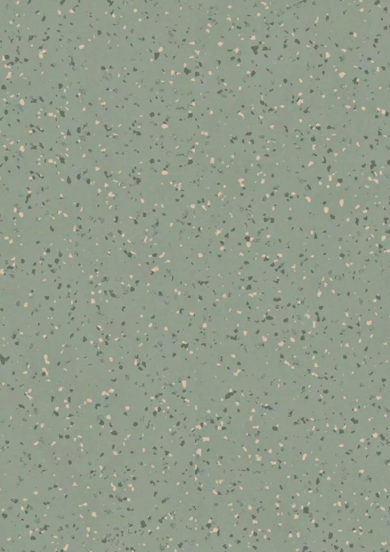 Iq Eminent Unisense Dusty Green Homogeneous Vinyl Tile - Polyurethane