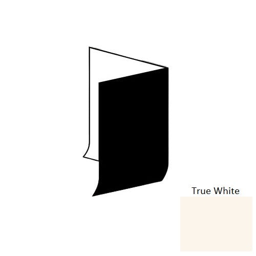 True White Vinyl Cove Base Inside Corner