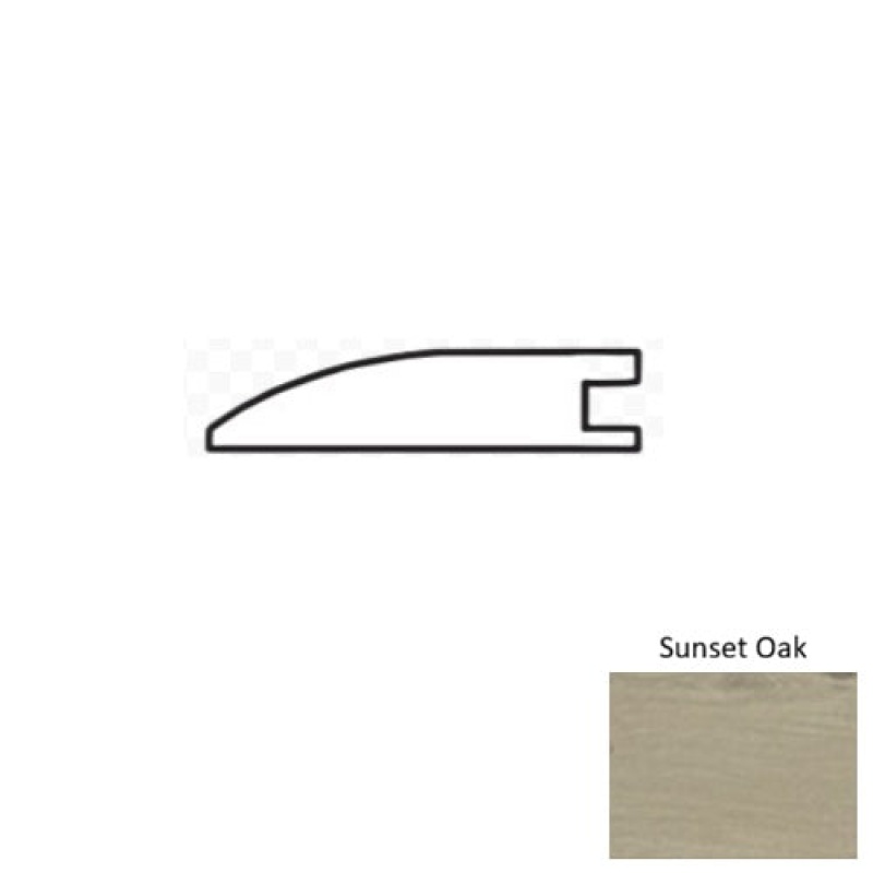 Naturalux Sunset Oak Hardwood Moulding / Trim - 84" Reducer - Aluminum Oxide
