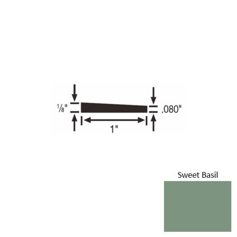 Solid 59 Sweet Basil Rubber Reducer Strip