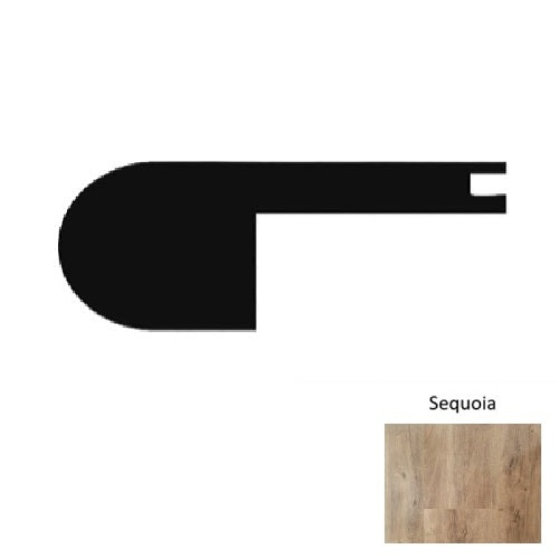 1600 Series Sequoia Luxury Vinyl Moulding / Trim - 94" Flush Stair Nose - Embossed