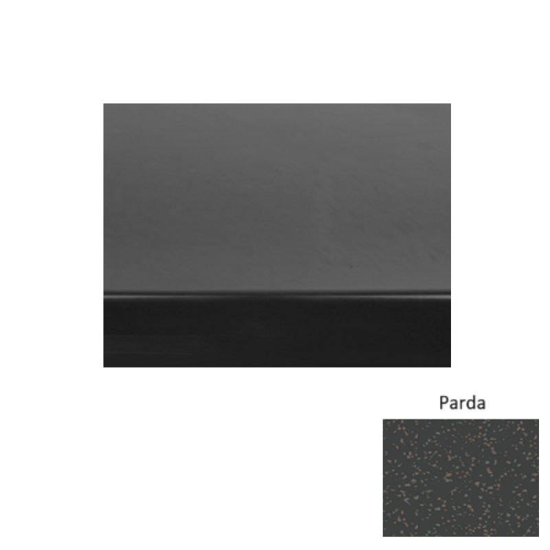 Fiesta 71 Parda Light Duty Rubber (Rd) Stair Tread - Smooth