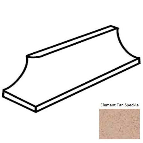 Keystones Unglazed Mosaic Element Tan Speckle Trim
