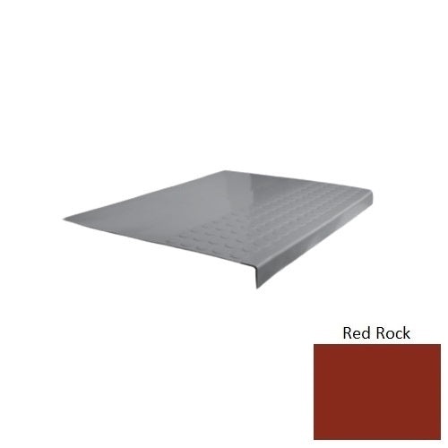 Flextones Red Rock Type 701 Distinct Designs Rubber - 12" X 72" Stair Tread - Rgt Radial Ii Raised Disc Design