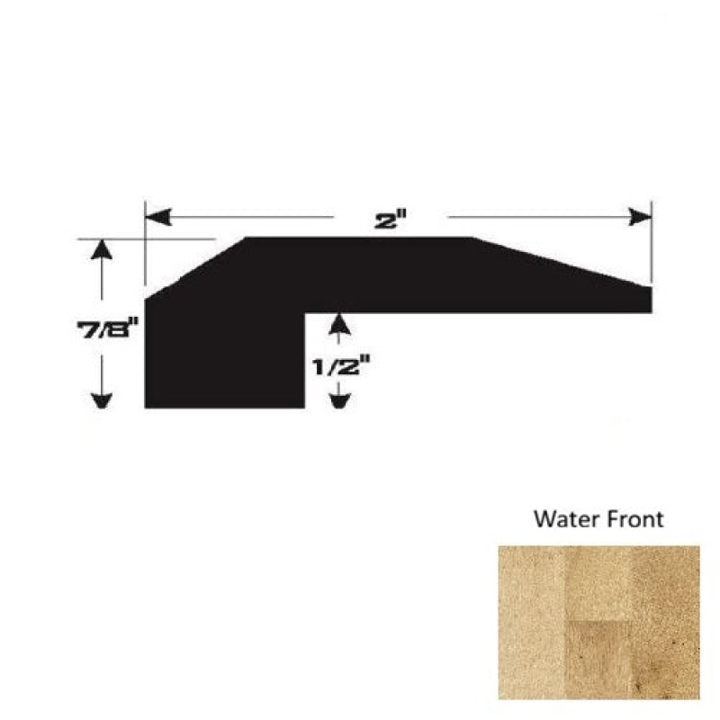 Waterfront Hardwood Moulding / Trim - 90" Threshold - Ultra Low Gloss Urethane