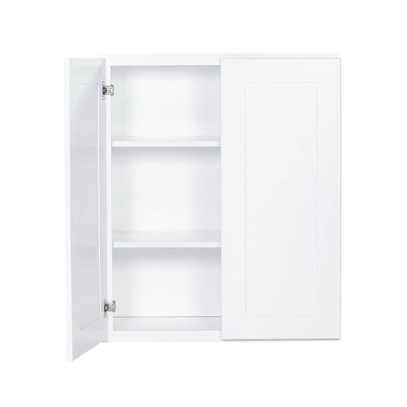 Shaker White Wood Kitchen Wall Cabinet