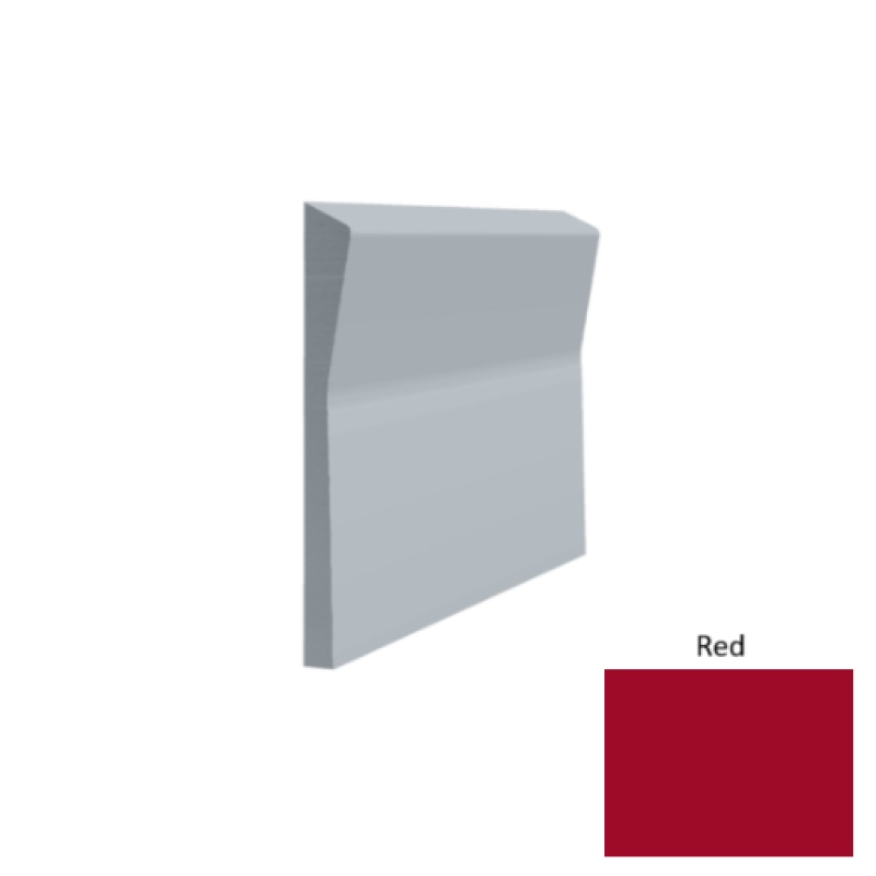 Contours #70 Valiant Red Rubber Profiled Wall Base
