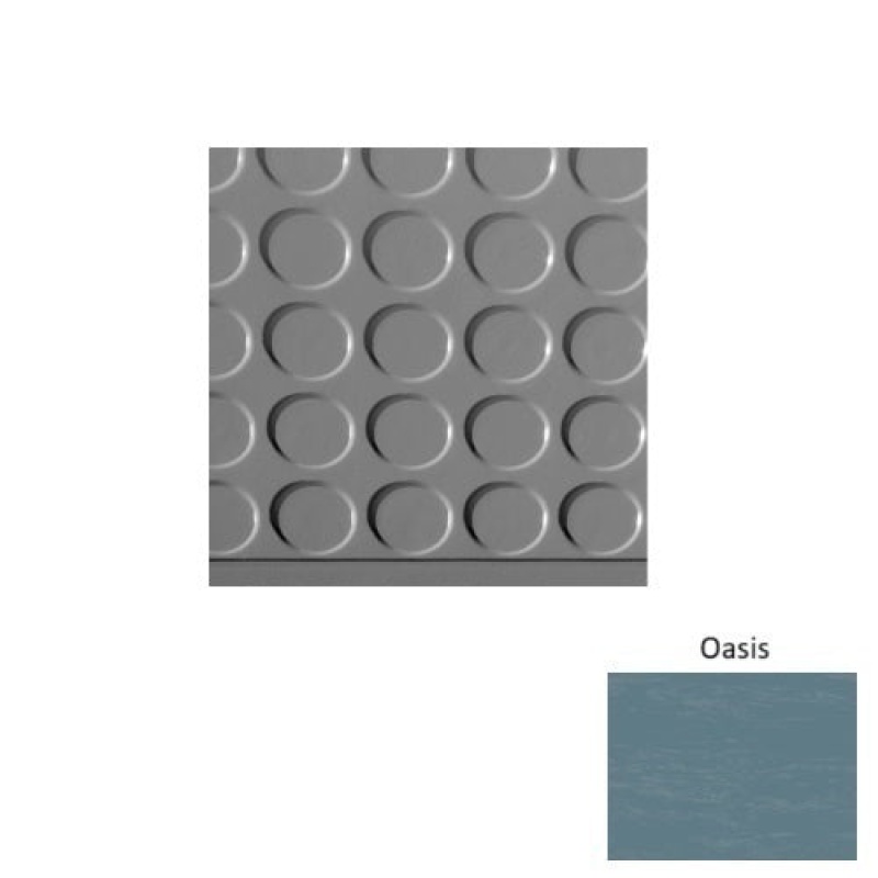 Marbleized 97 Oasis Vantage Raised Circular 15 Inch Depth Rubber (Sq) Stair Tread - Textured