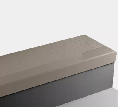 Beige Cubis Rubber Angle Fit Stair Tread