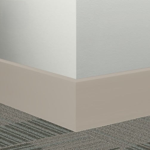 Johnsonite Cement Rubber Millwork Contoured Wall Base - 3" X 96" X 3/8" Mandalay 3" - Millwork Contoured Wall Base