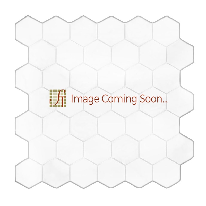 Premium Dolomite Porcelain Mosaic - 2" Hexagon - Matte