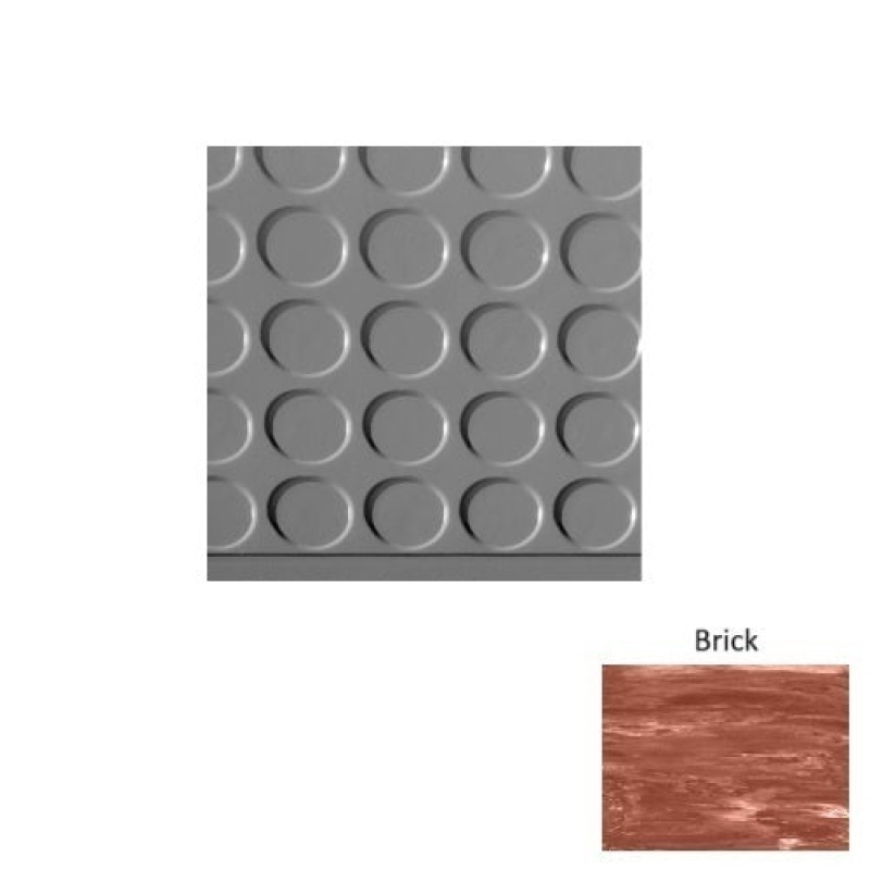 Marbleized 97 Brick Vantage Raised Circular Stair Tread