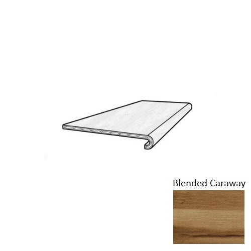 Coretec Plus HD Integrated Bevel Blended Caraway Stair Tread