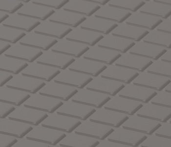 Johnsonite Fudge Diamond Textured Rubber Tile, 24" x 24"