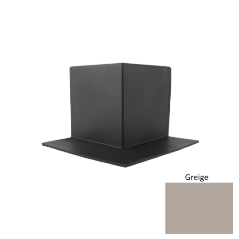 Pinnacle Greige Rubber Sanitary Toe Outside Corner - 4"
