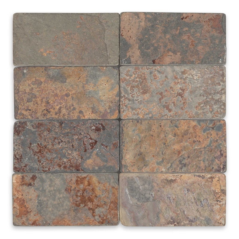 Multi Color Classic Slate Tile - Tumbled