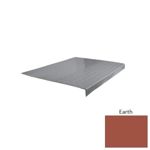 Flextones Earth Type 701 Distinct Designs Rubber - 12" X 72" Stair Tread - Rgt Radial Ii Raised Disc Design