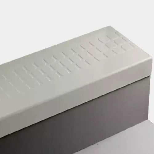 Snow White Raised Square Rubber Stair Tread Trim