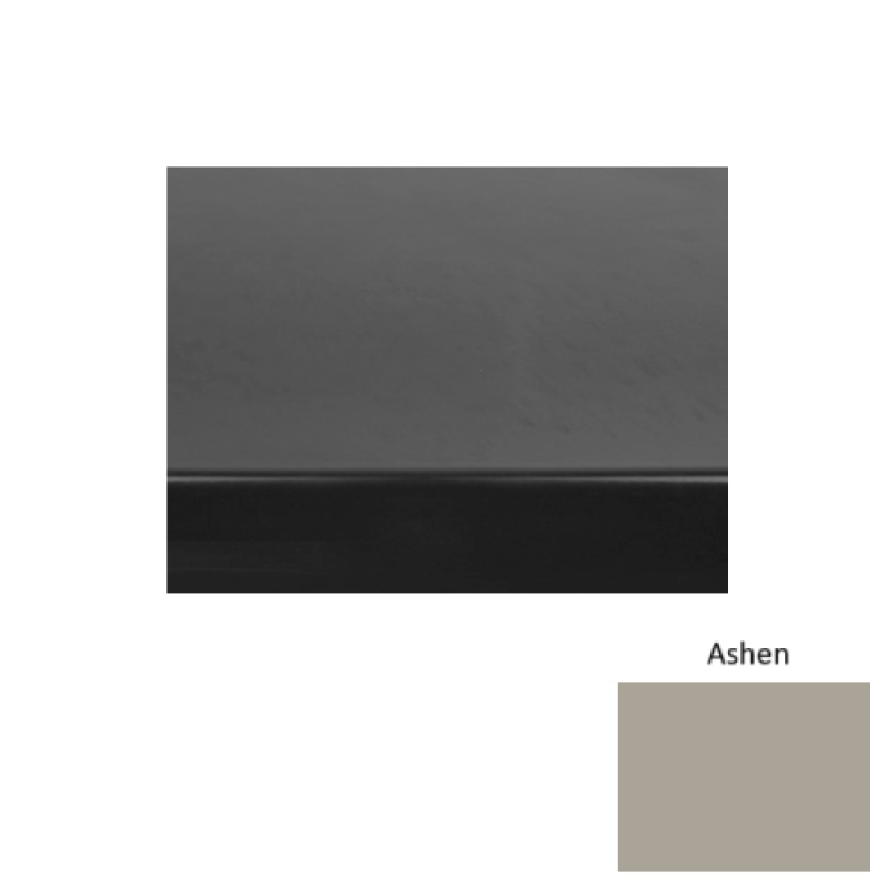 Solid 70 Ashen Light Duty Rubber Stair Tread - Smooth