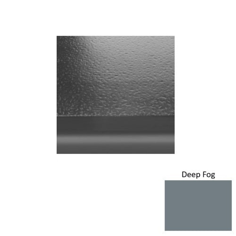Solid 99 Deep Fog Hammered Rubber (Sq) With Black Abrasive Strip Stair Tread - Hammered