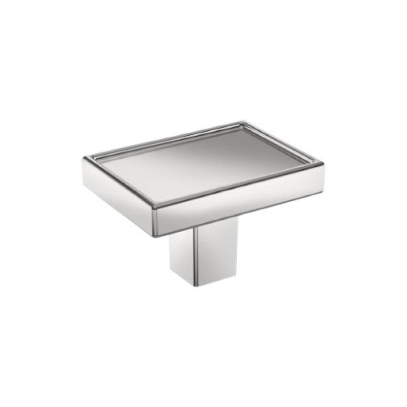 Rockhurst Zinc Cabinet Knob - Polished Chrome