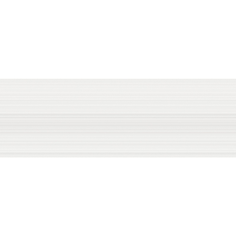Vertigo White Linear Ceramic Tile - Glossy - 10" X 30"