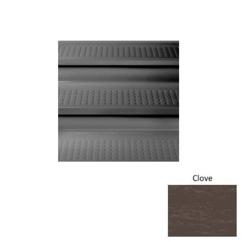 Marbleized 98 Clove Vantage Raised Circular Rubber (Sq) Stair Tread - Textured