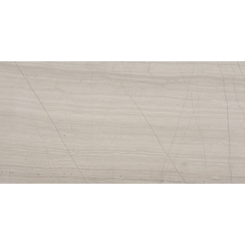 Metro Gray Veincut Limestone Tile - Polished - 12" X 24"