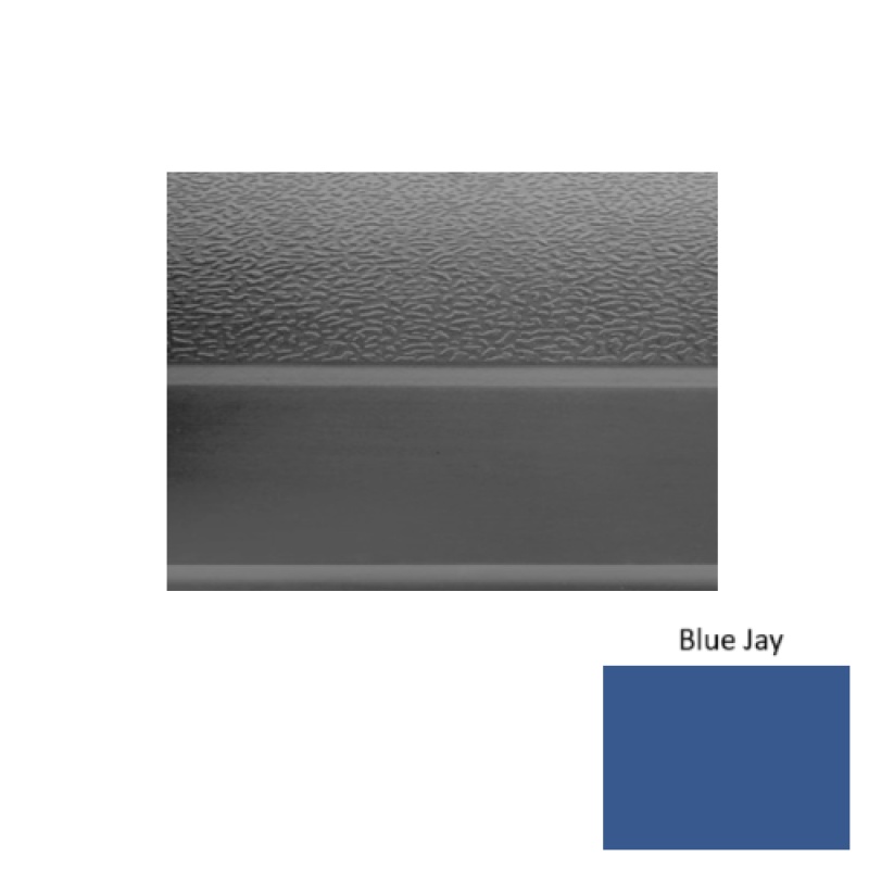 Solid 93 Blue Jay Textured Rubber (Sq) Stair Tread - Textured