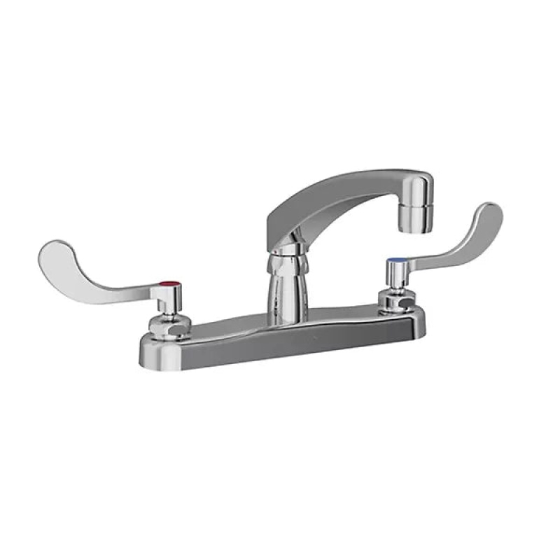Lk810at08t4 Chrome Deck Mount Bathroom Faucet - Double Handle / Three Holes - Chrome