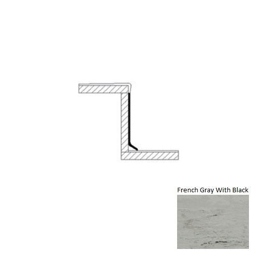 Evolving Styles Creative Elements French Gray with Black Rubber Risers