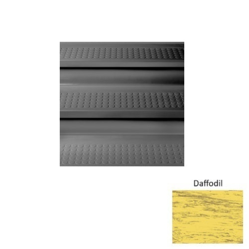 Marbleized 98 Daffodil Vantage Raised Circular Textured Rubber Stair Tread