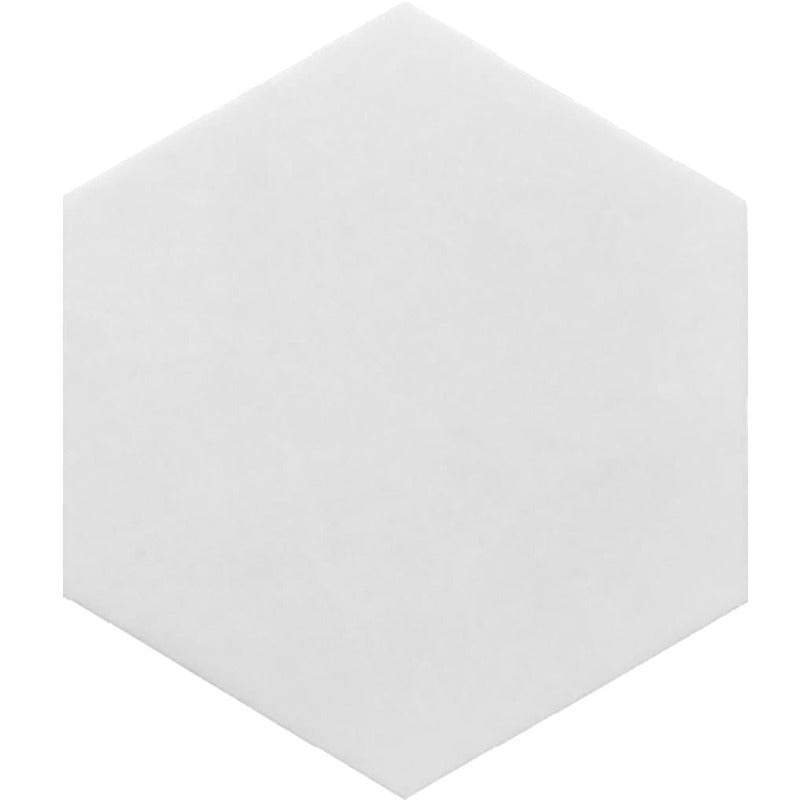 Mykonos Tourlos Thassos Marble Tile - Honed - 10" Hexagon