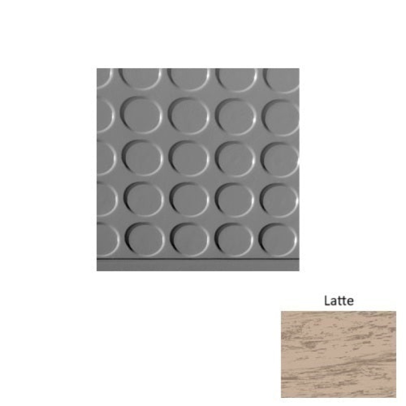 Marbleized 97 Latte Vantage Raised Circular 15 Inch Depth Rubber (Sq) Stair Tread - Textured