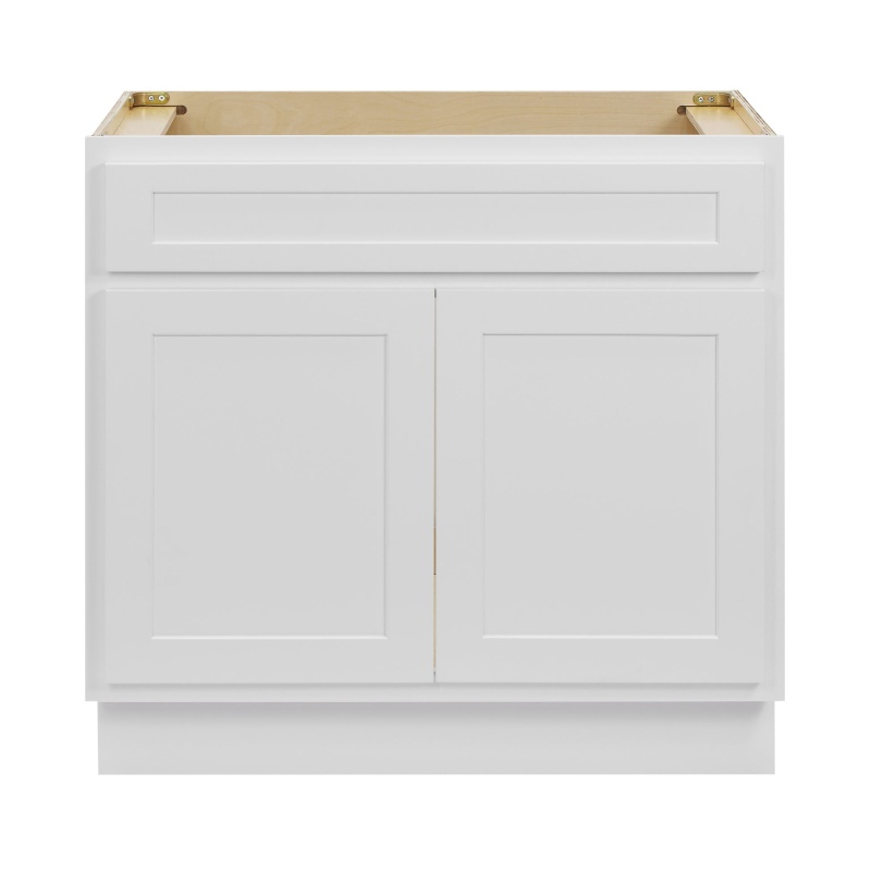 Cvd White Wood Freestanding Bathroom Cabinet - 30" X 21" X 32.5" - White