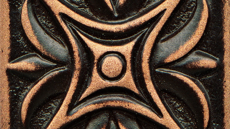 Ambiance Venetian Bronze Rising Star Metal Wall Trim - 2" X 2" Insert - Glossy