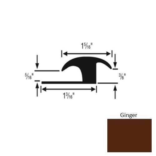 Flextones Ginger Vinyl Carpet Transition