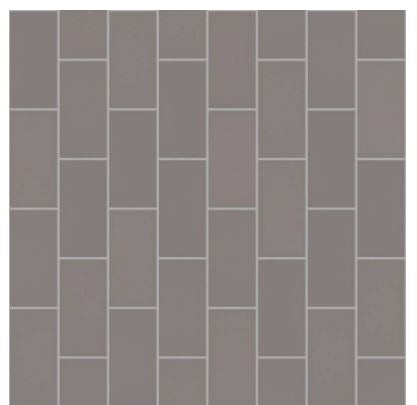 Baker Blvd Taupe Ceramic Tile - Glossy - 3" X 6"