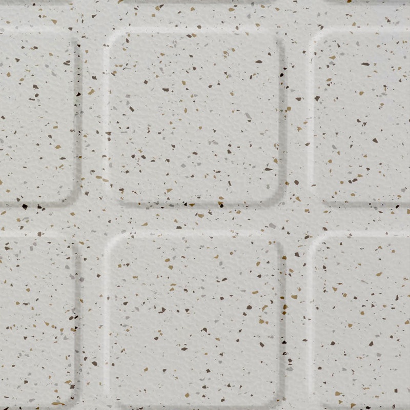 Johnsonite Snowcap Raised Square Rubber Tile