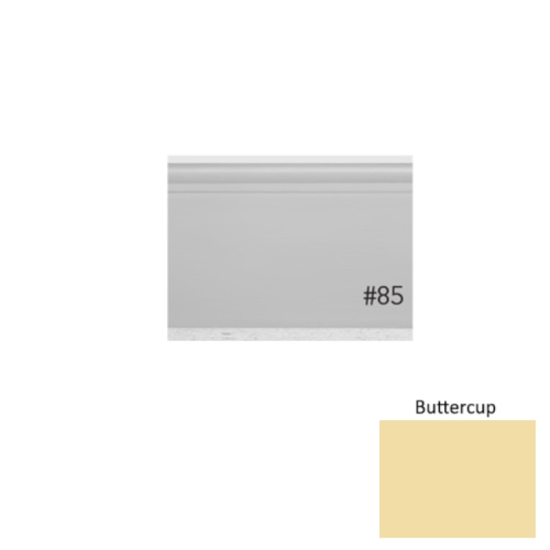 Pinnacle Plus #25 Classic Buttercup Rubber Coil Wall Base - 4 9/16" X 60 Ft