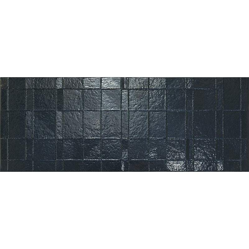 Patina Forged Cobalt Ceramic Tile - Textured - 17.6" X 47"