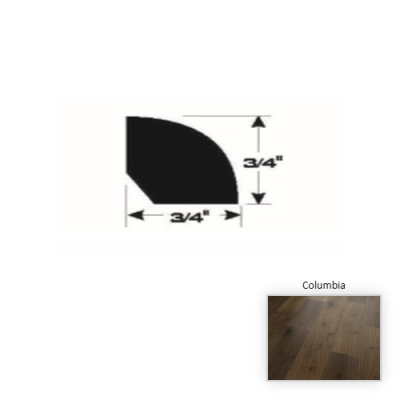 D'vine French White Oak Columbia 90" Quarter Round - Brushed Matte