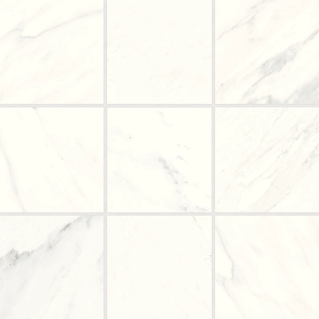 Magnifica Era Luxe White Porcelain Mosaic 4" x 4"
