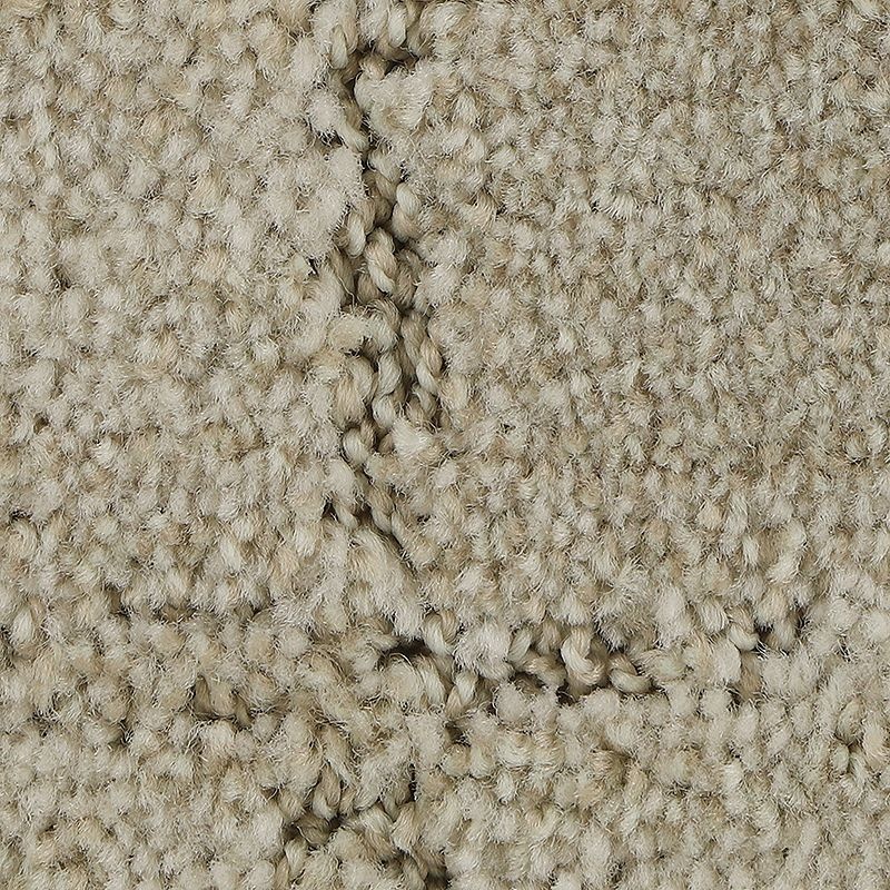 Elaborate Appeal Linen Polyester Carpet - Pattern